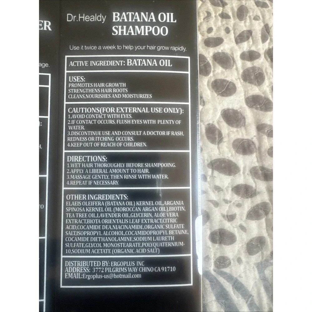 Dr. Healdy Batana Oil Shampoo and Conditioner Set - for Hair Growth- New In Box-